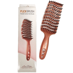 Flexible Carbon hair brush + Box